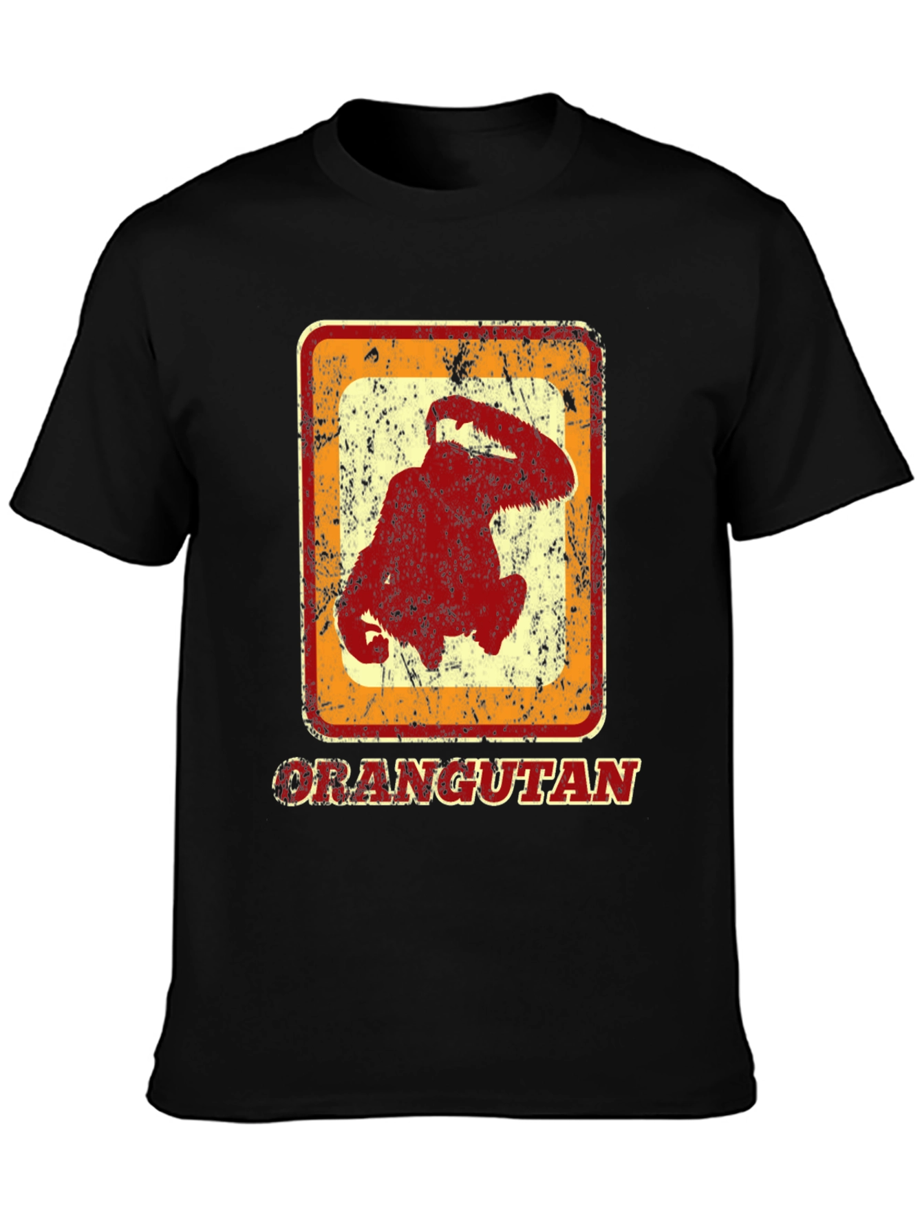 Orangutan Graphic Tee - Retro Style