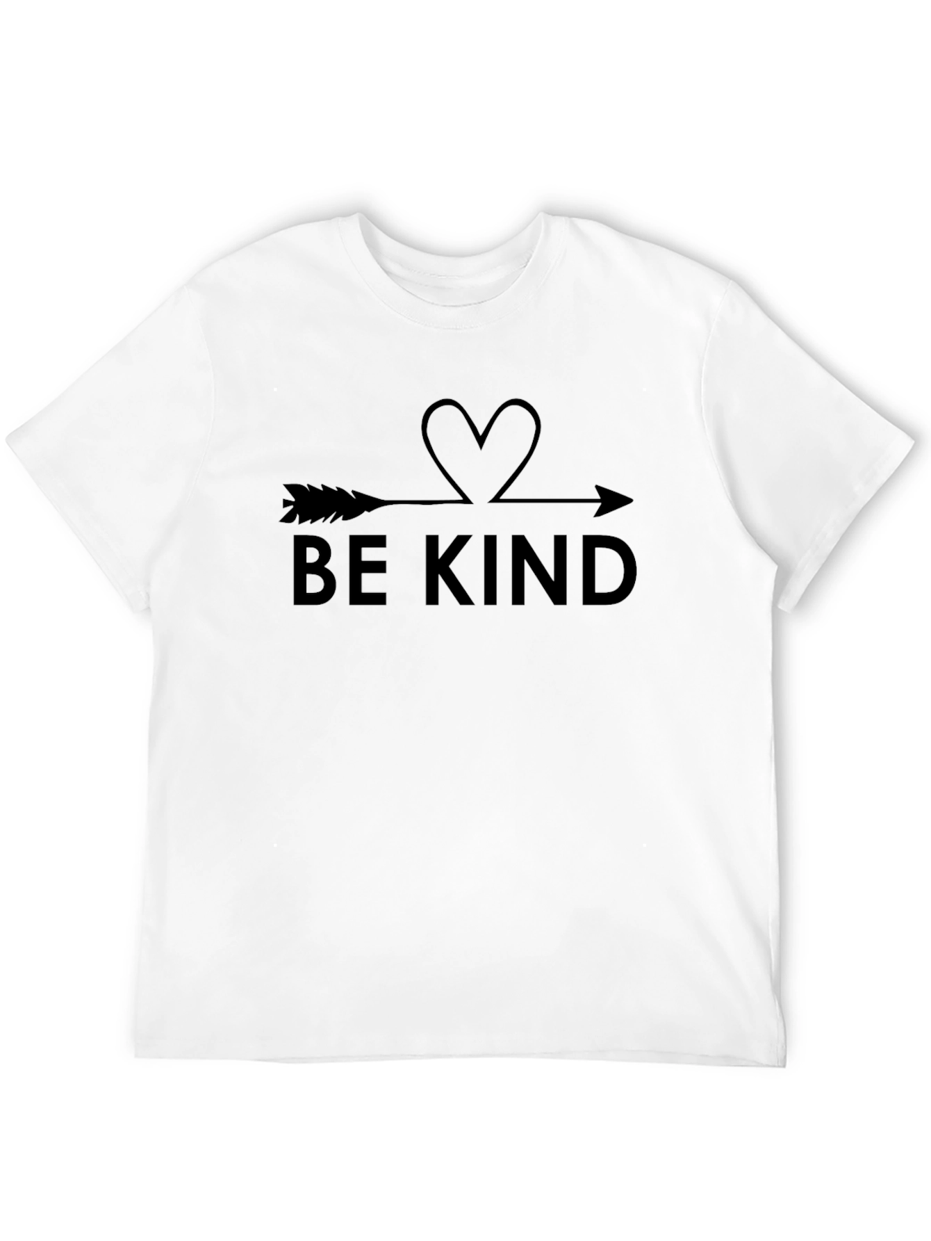 Be Kind Arrow Heart Black T-Shirt