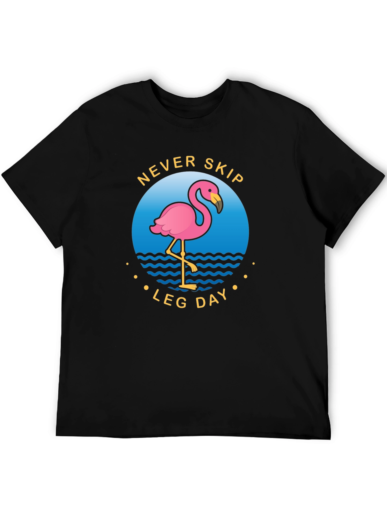 Never Skip Leg Day Flamingo Graphic Tee