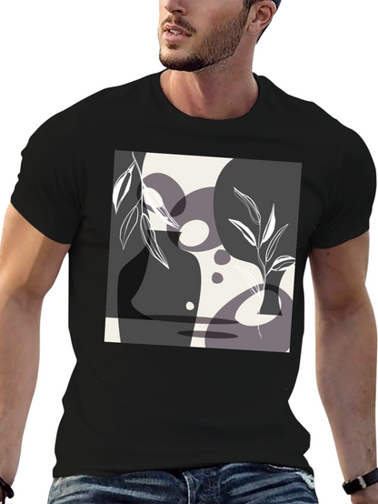 Abstract Art Black T-Shirt