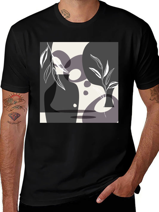 Abstract Art Black T-Shirt