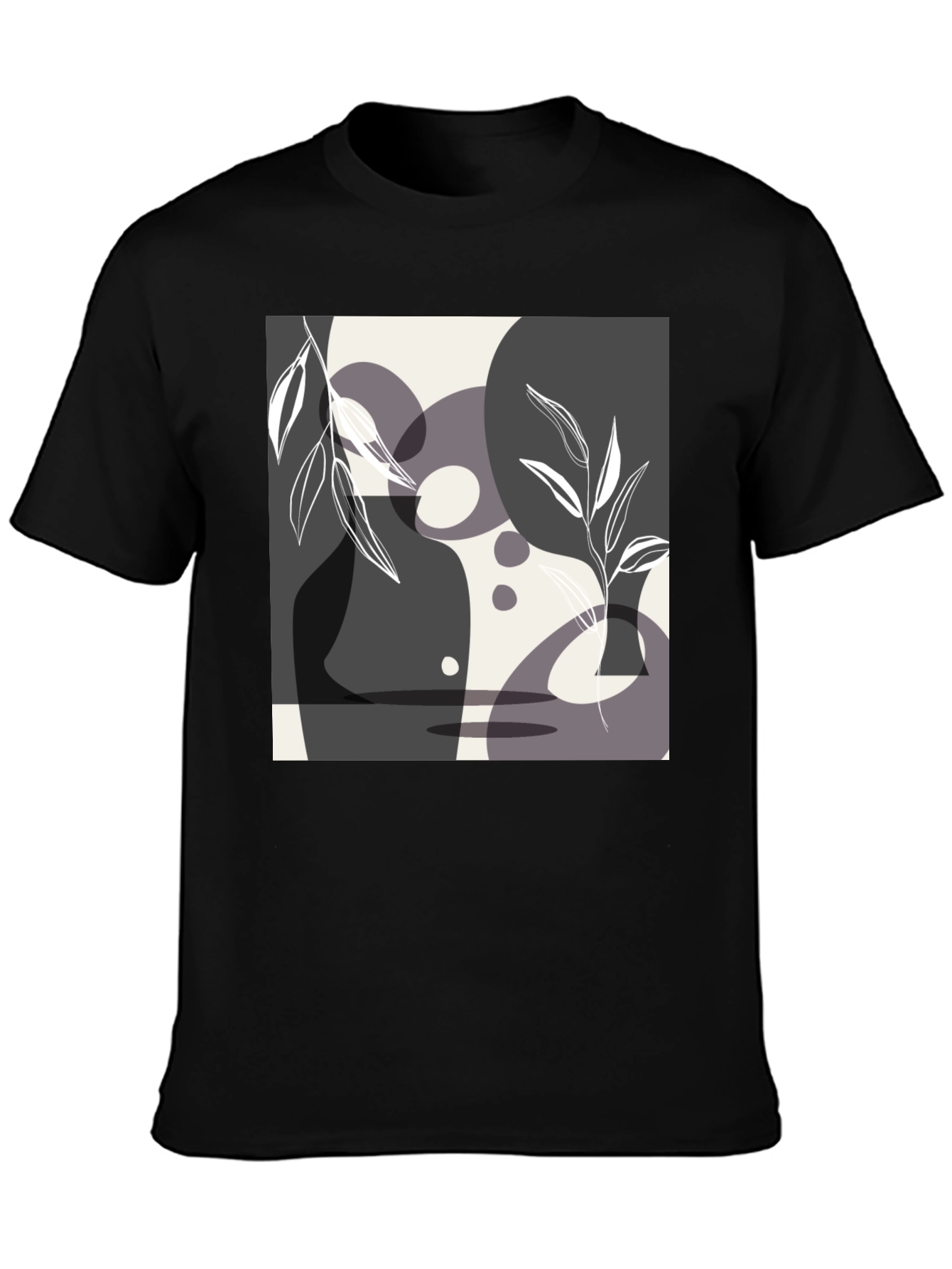 Abstract Art Black T-Shirt