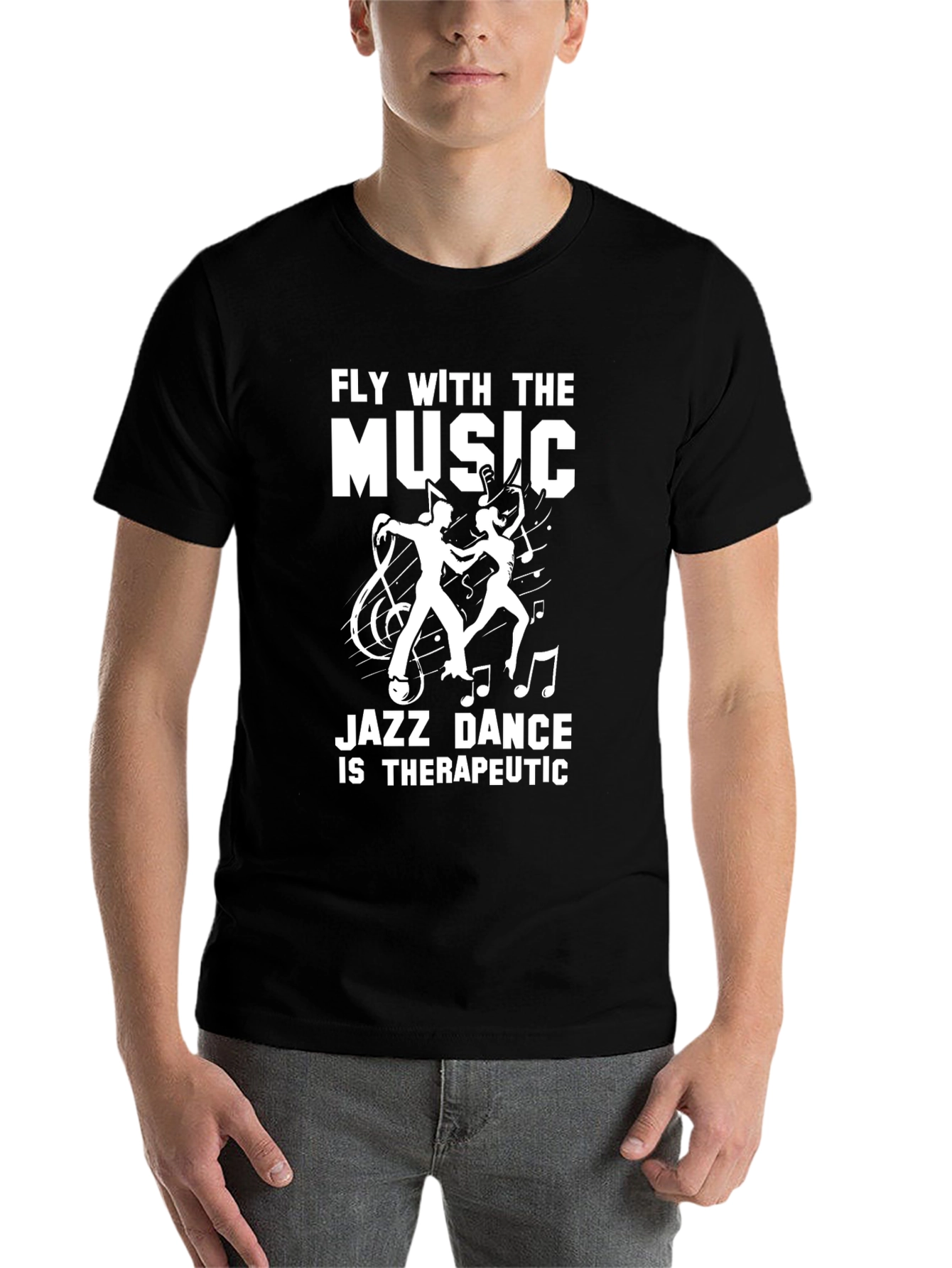 Fly with the Music Jazz Dance Graphic Tee