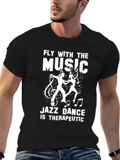 Fly with the Music Jazz Dance Graphic Tee
