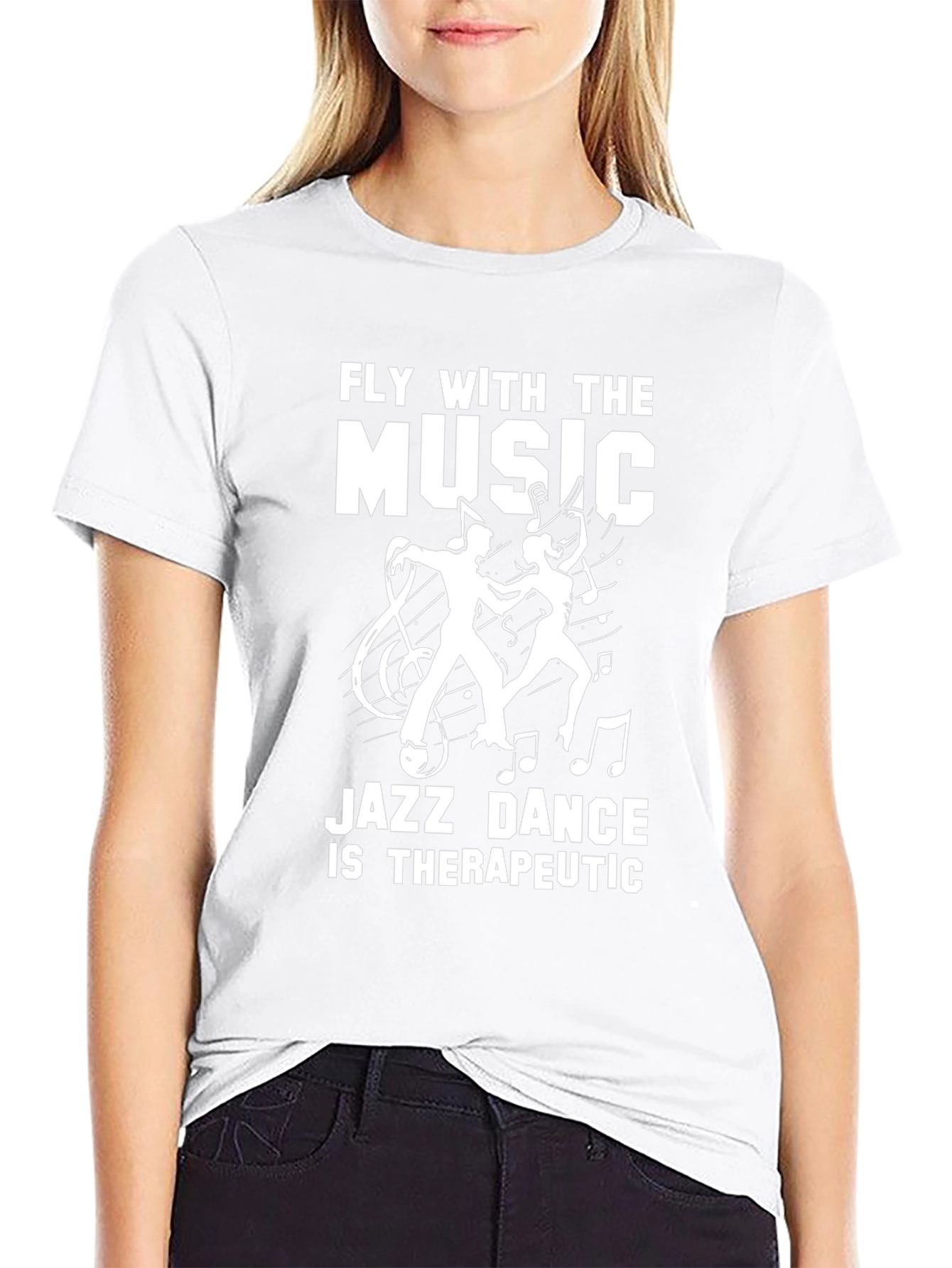 Fly with the Music Jazz Dance Graphic Tee