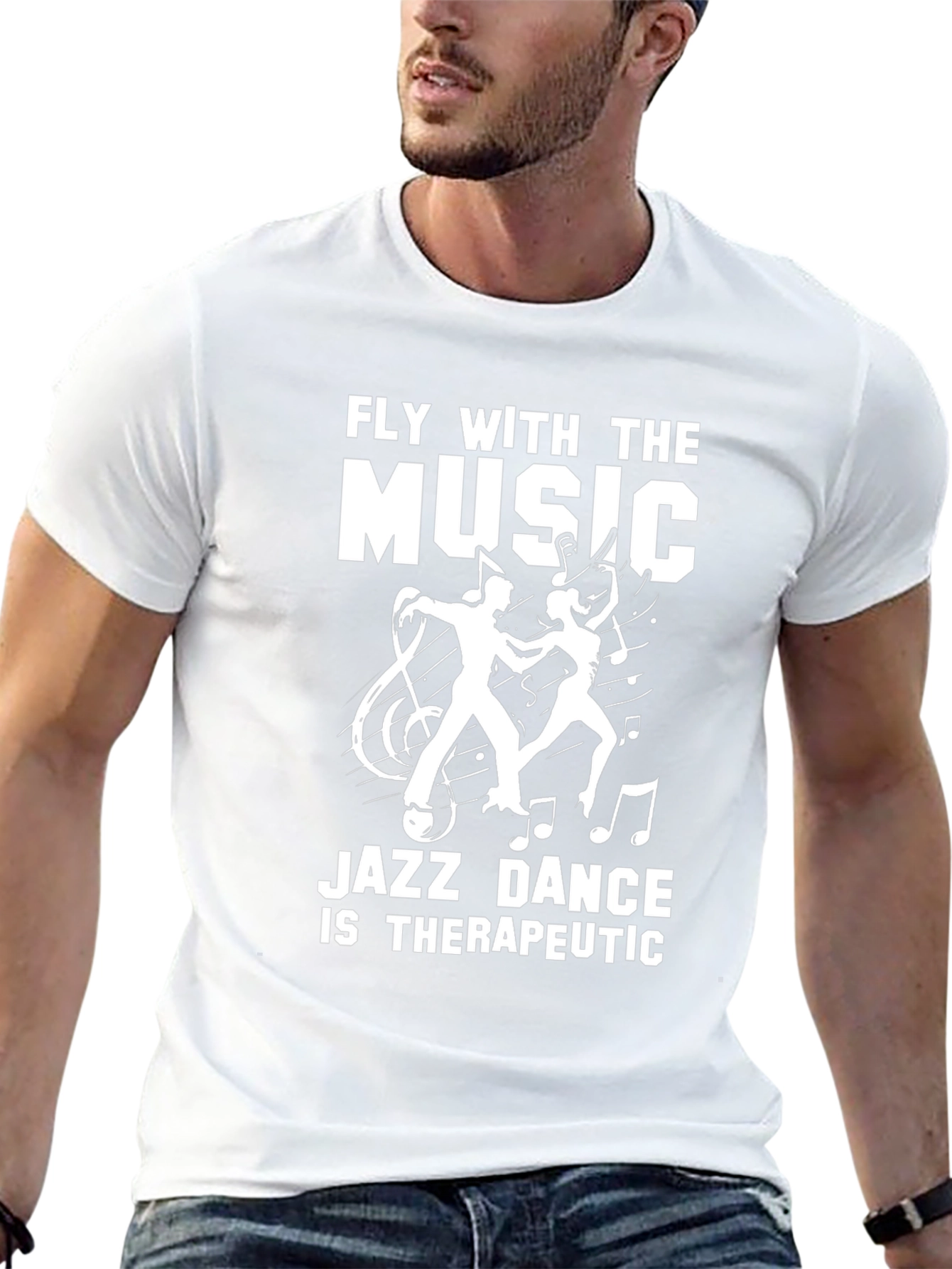 Fly with the Music Jazz Dance Graphic Tee