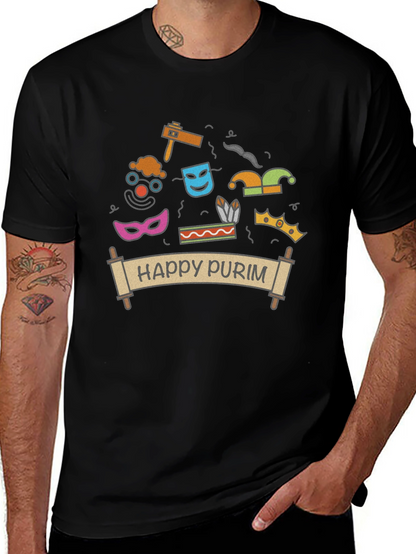 Happy Purim T-Shirt - Festive Holiday Apparel