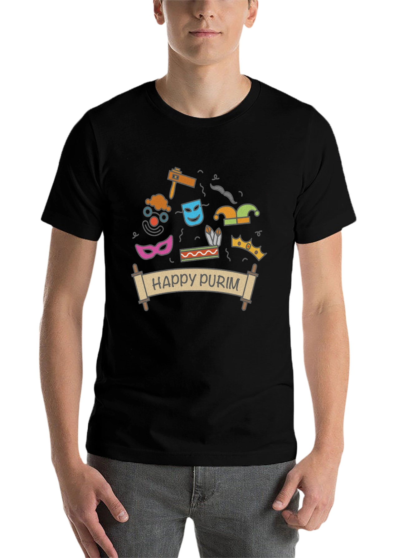 Happy Purim T-Shirt - Festive Holiday Apparel