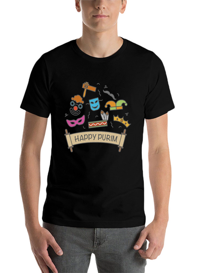 Happy Purim T-Shirt - Festive Holiday Apparel