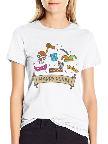 Happy Purim T-Shirt - Festive Holiday Apparel