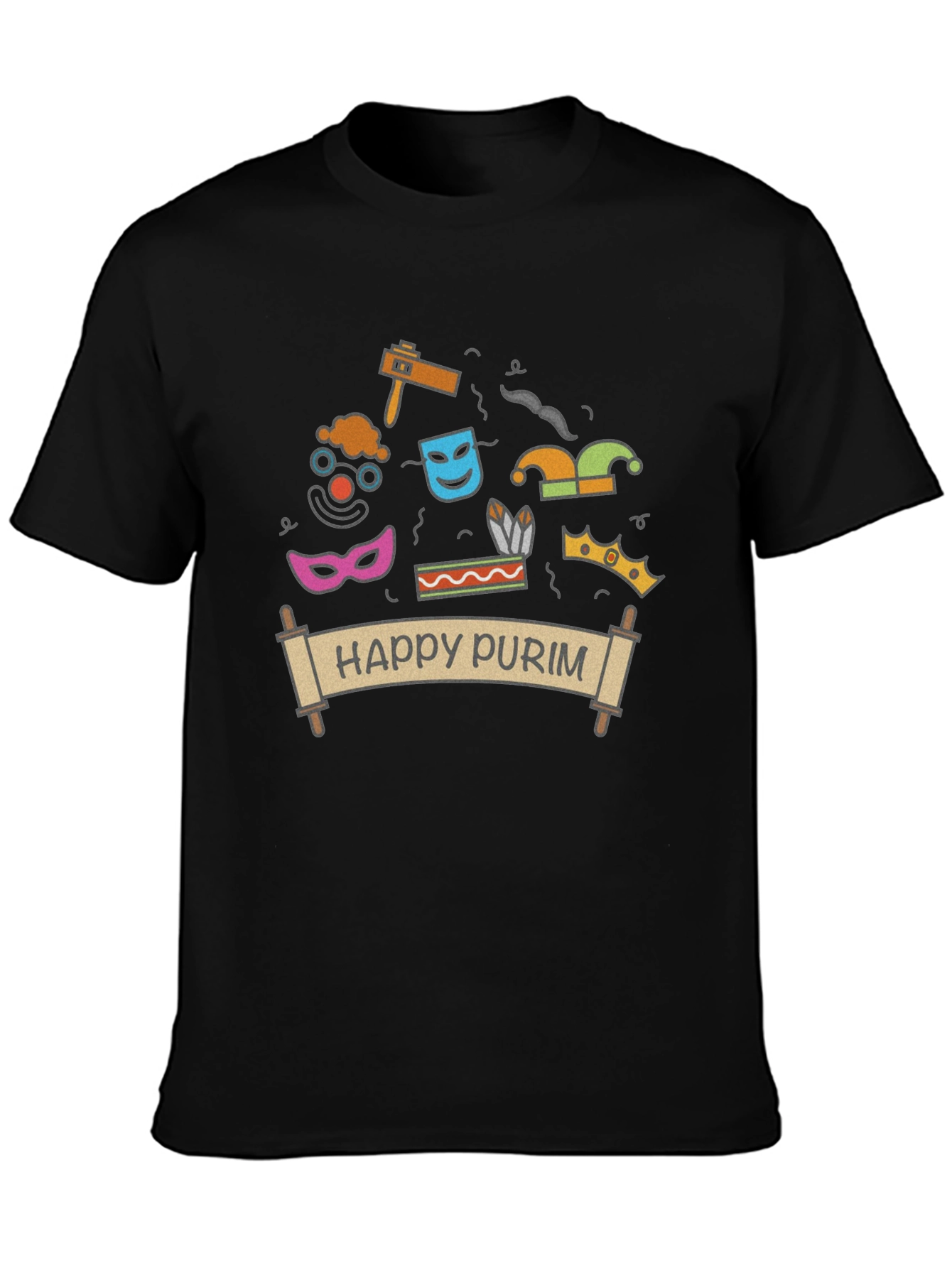 Happy Purim T-Shirt - Festive Holiday Apparel