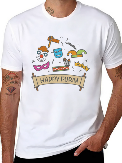 Happy Purim T-Shirt - Festive Holiday Apparel