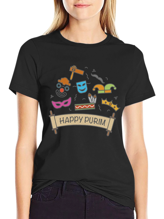 Happy Purim T-Shirt - Festive Holiday Apparel