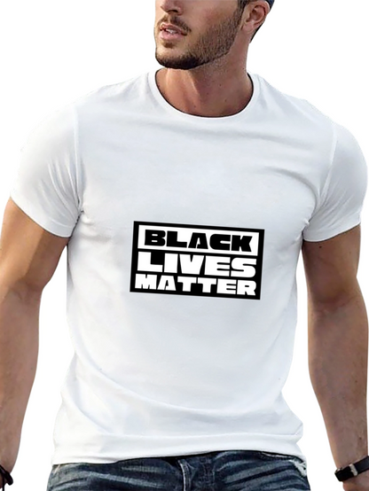 Black Lives Matter Graphic Tee - Mens Black T-Shirt
