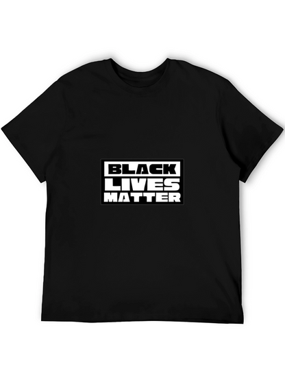 Black Lives Matter Graphic Tee - Mens Black T-Shirt