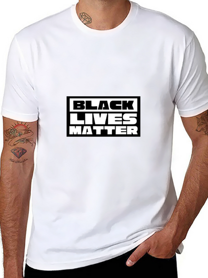 Black Lives Matter Graphic Tee - Mens Black T-Shirt