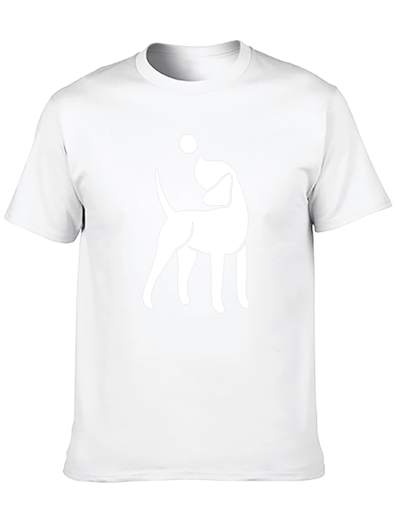 Dog with Ball Graphic Tee - Black