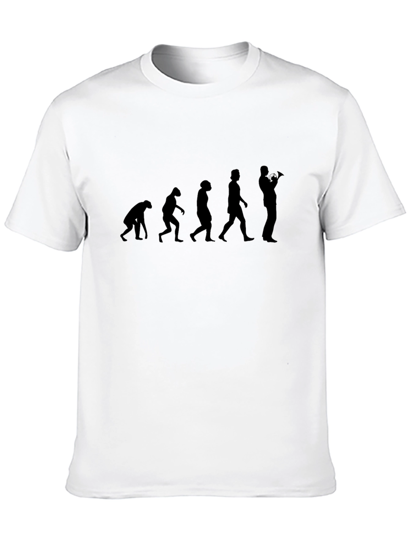 Evolution of Trumpet Player Mens T-Shirt