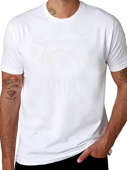 Coyote Graphic Print Black T-Shirt
