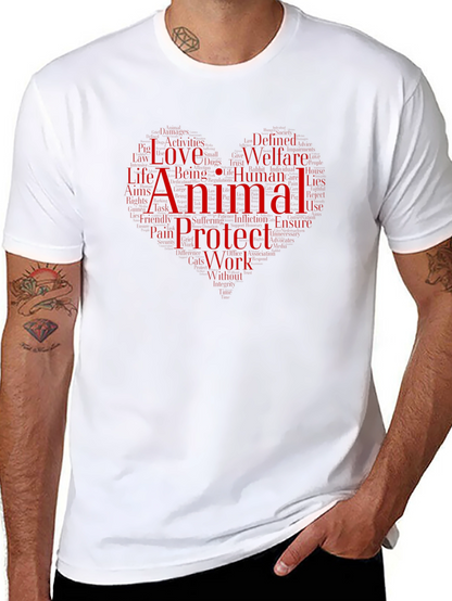 Animal Lover Graphic T-Shirt - Protect & Welfare