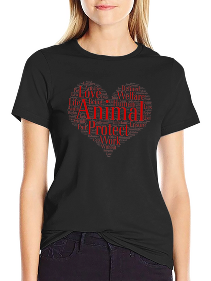 Animal Lover Graphic T-Shirt - Protect & Welfare