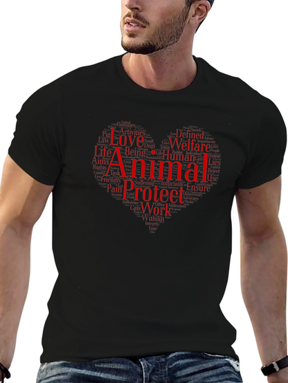 Animal Lover Graphic T-Shirt - Protect & Welfare