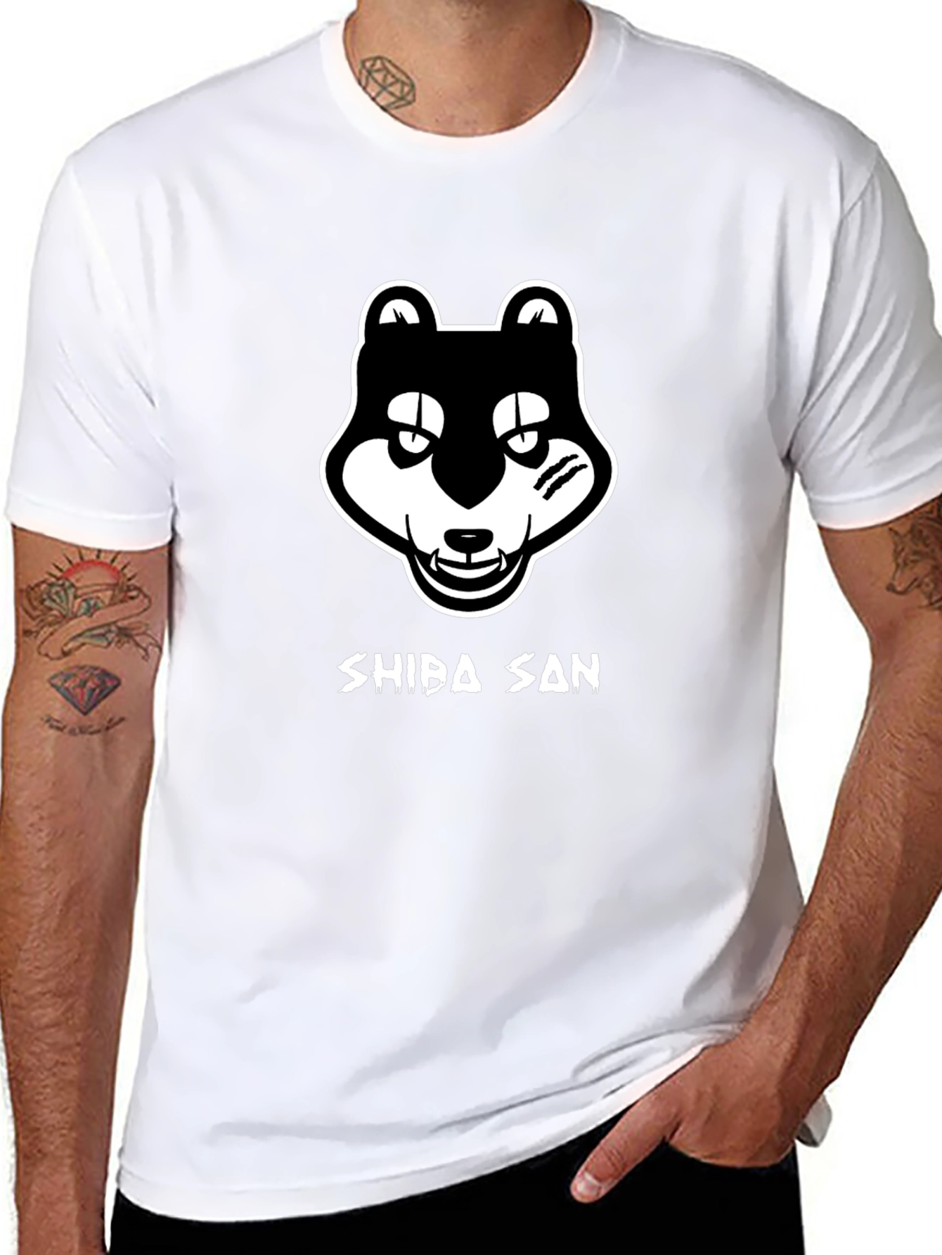 Shiba San T-Shirt Black Graphic Tee