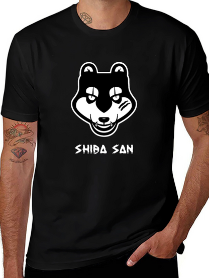 Shiba San T-Shirt Black Graphic Tee