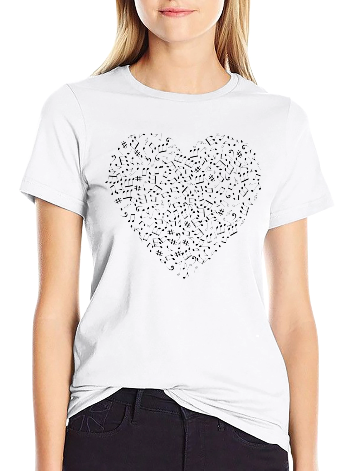 Music Heart T-Shirt - Stylish & Unique Design