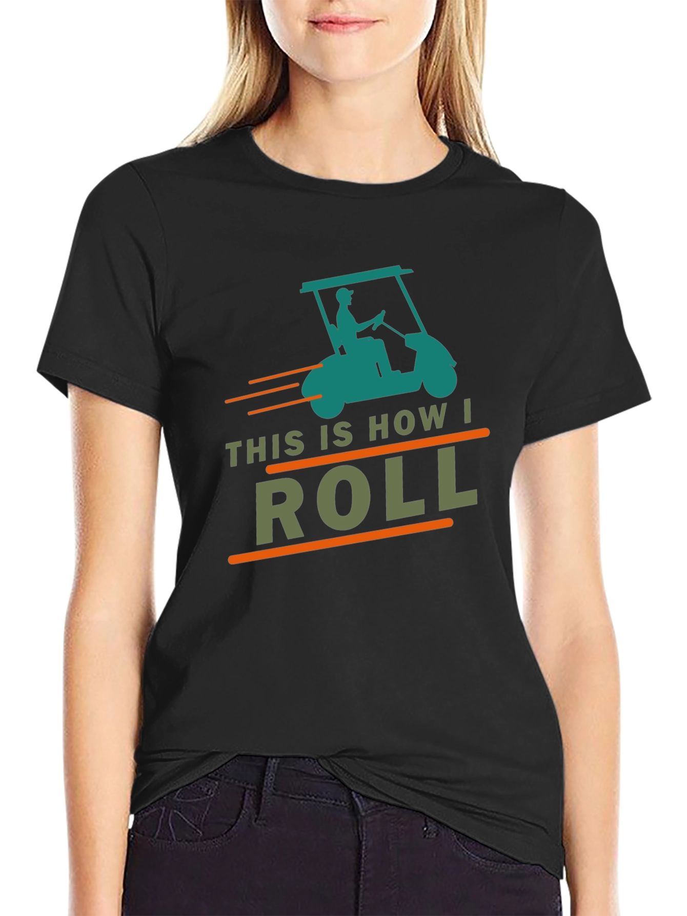 This Is How I Roll Golf Cart Graphic Tee
