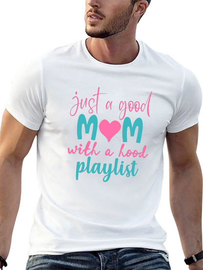 Good Mom Hood Playlist Tee