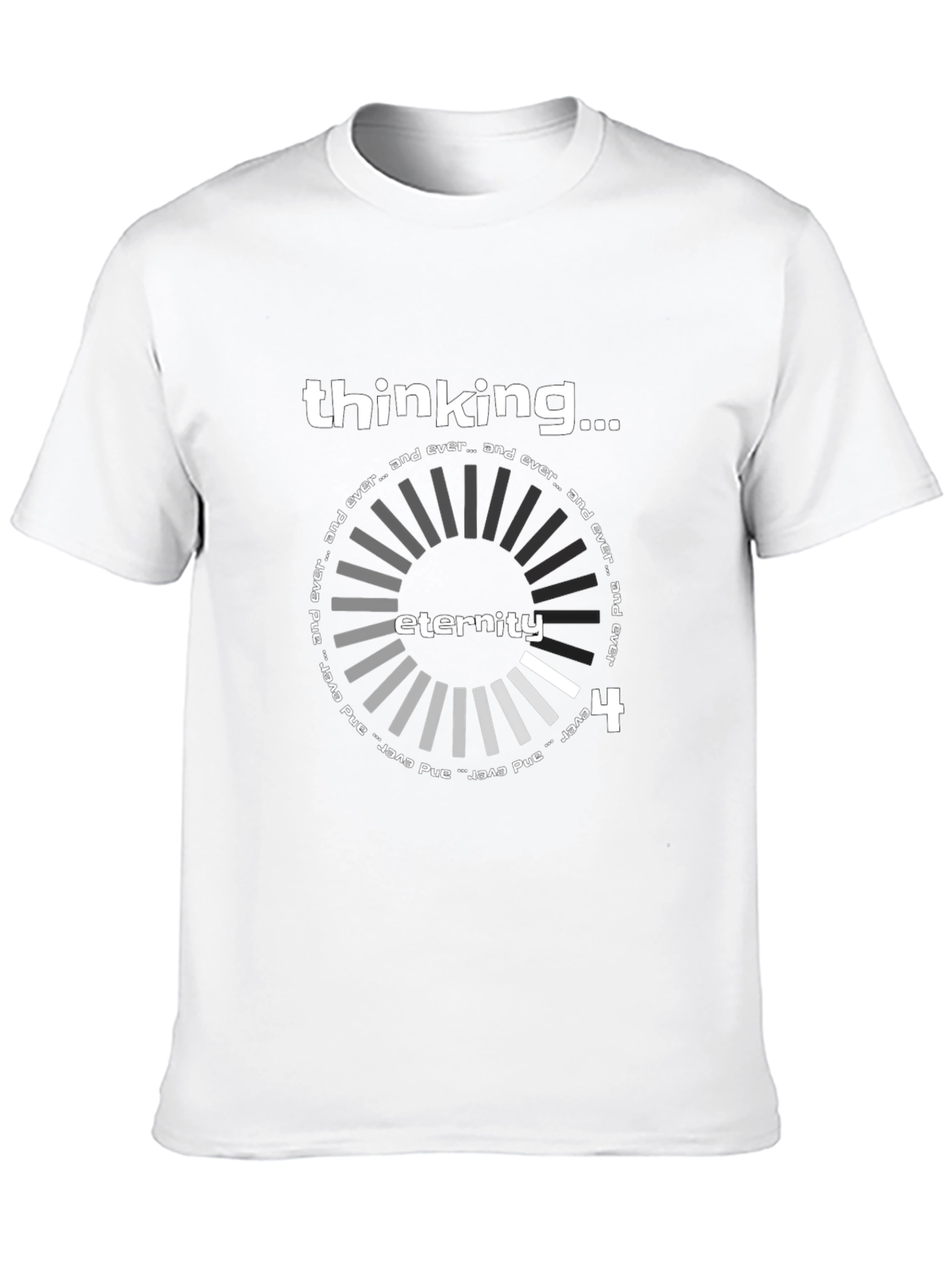 Thinking Eternity Black Graphic Tee