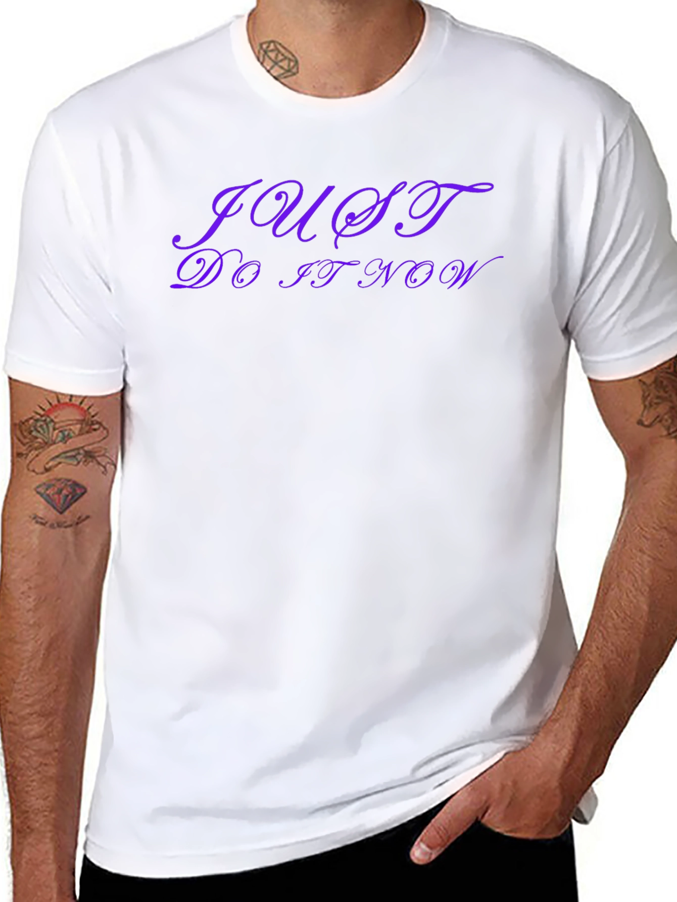 Just Do It Now Black T-Shirt - Motivation