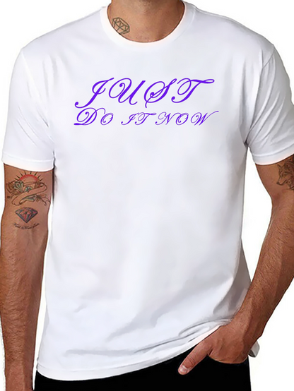 Just Do It Now Black T-Shirt - Motivation