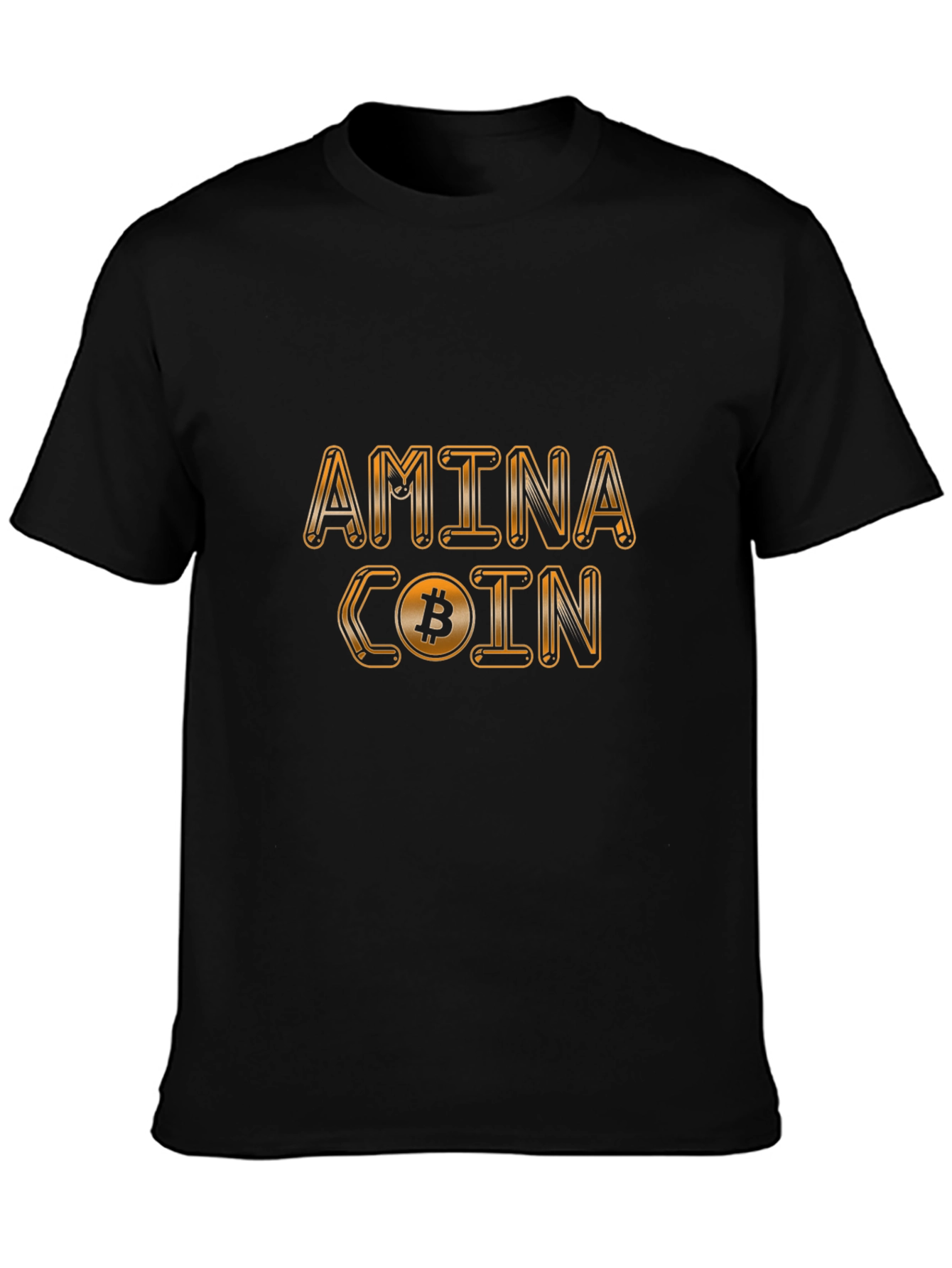 Amina Coin Bitcoin T-Shirt - Black