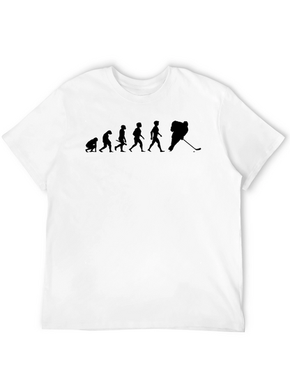 Evolution of Hockey Black T-Shirt