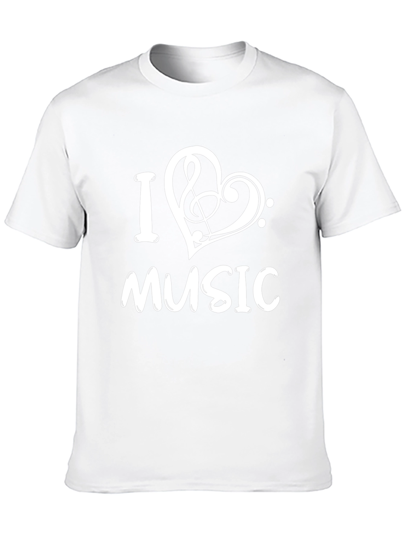 I Love Music Black T-Shirt