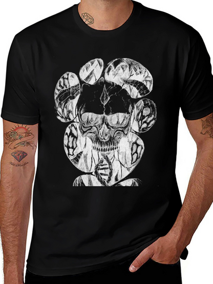 Skull & DNA Graphic Black T-Shirt