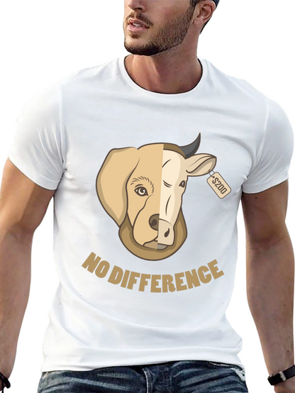 No Difference Tee: Dog Cow Graphic