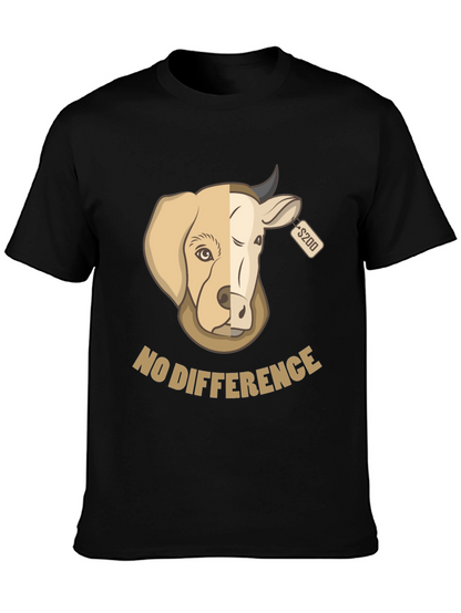 No Difference Tee: Dog Cow Graphic