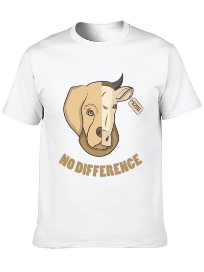 No Difference Tee: Dog Cow Graphic