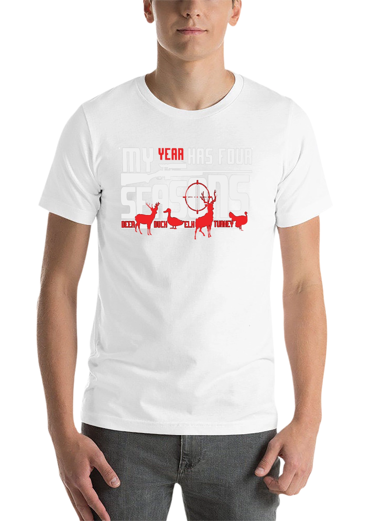 My Year Has Four Seasons Hunting Graphic T-Shirt
