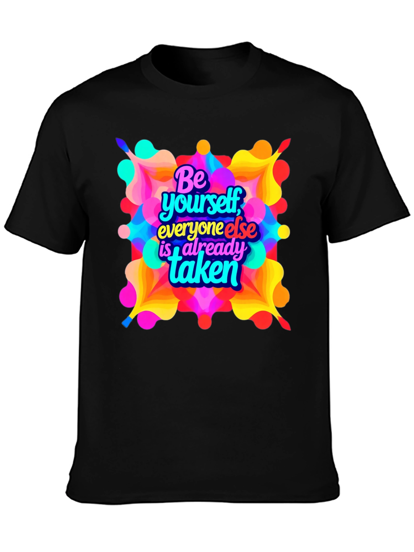 Be Yourself Graphic T-Shirt - Black