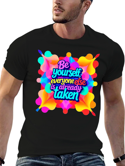 Be Yourself Graphic T-Shirt - Black