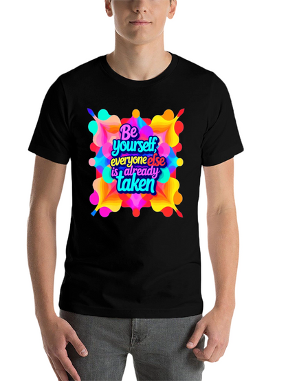 Be Yourself Graphic T-Shirt - Black