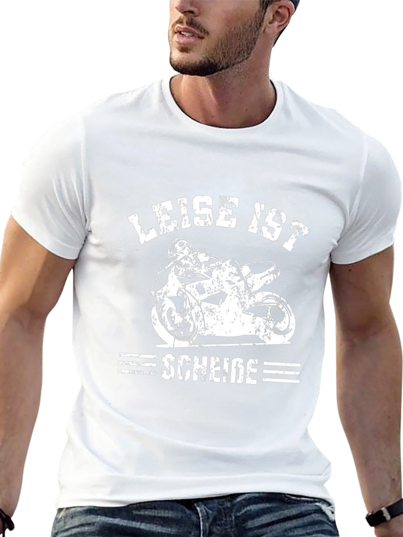 Leise Ist Schei?e Motorcycle T-Shirt