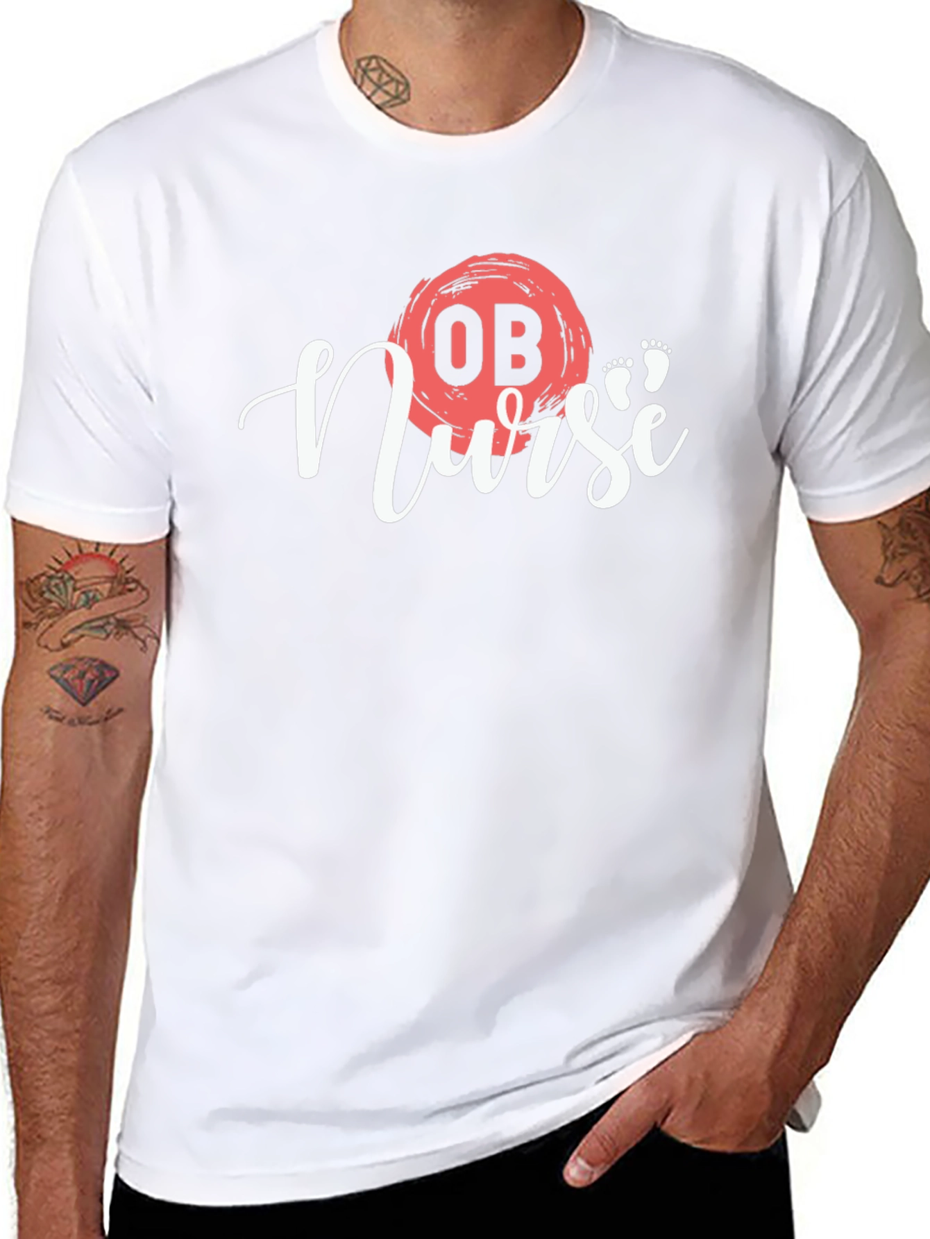 OB Nurse Graphic T-Shirt - Stylish Medical Apparel