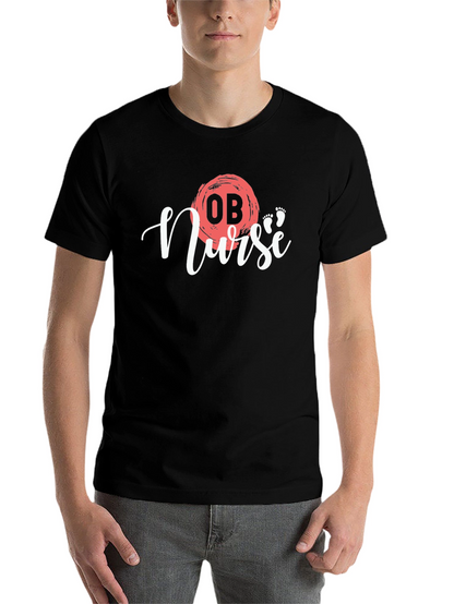 OB Nurse Graphic T-Shirt - Stylish Medical Apparel