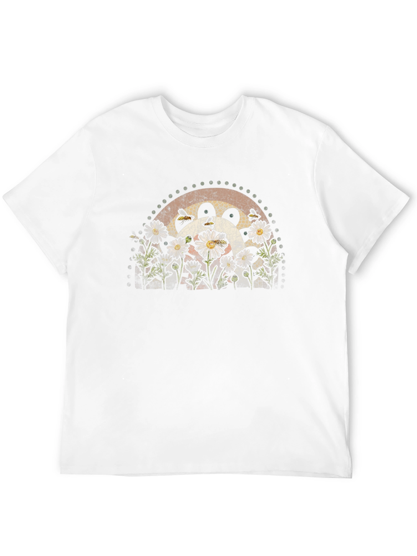 Daisy and Bee Graphic T-Shirt - Black