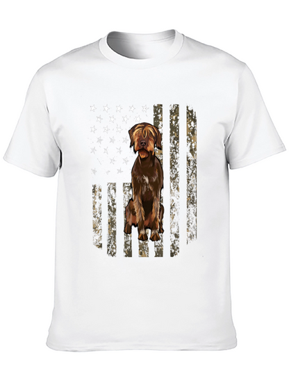 American Flag Dog T-Shirt
